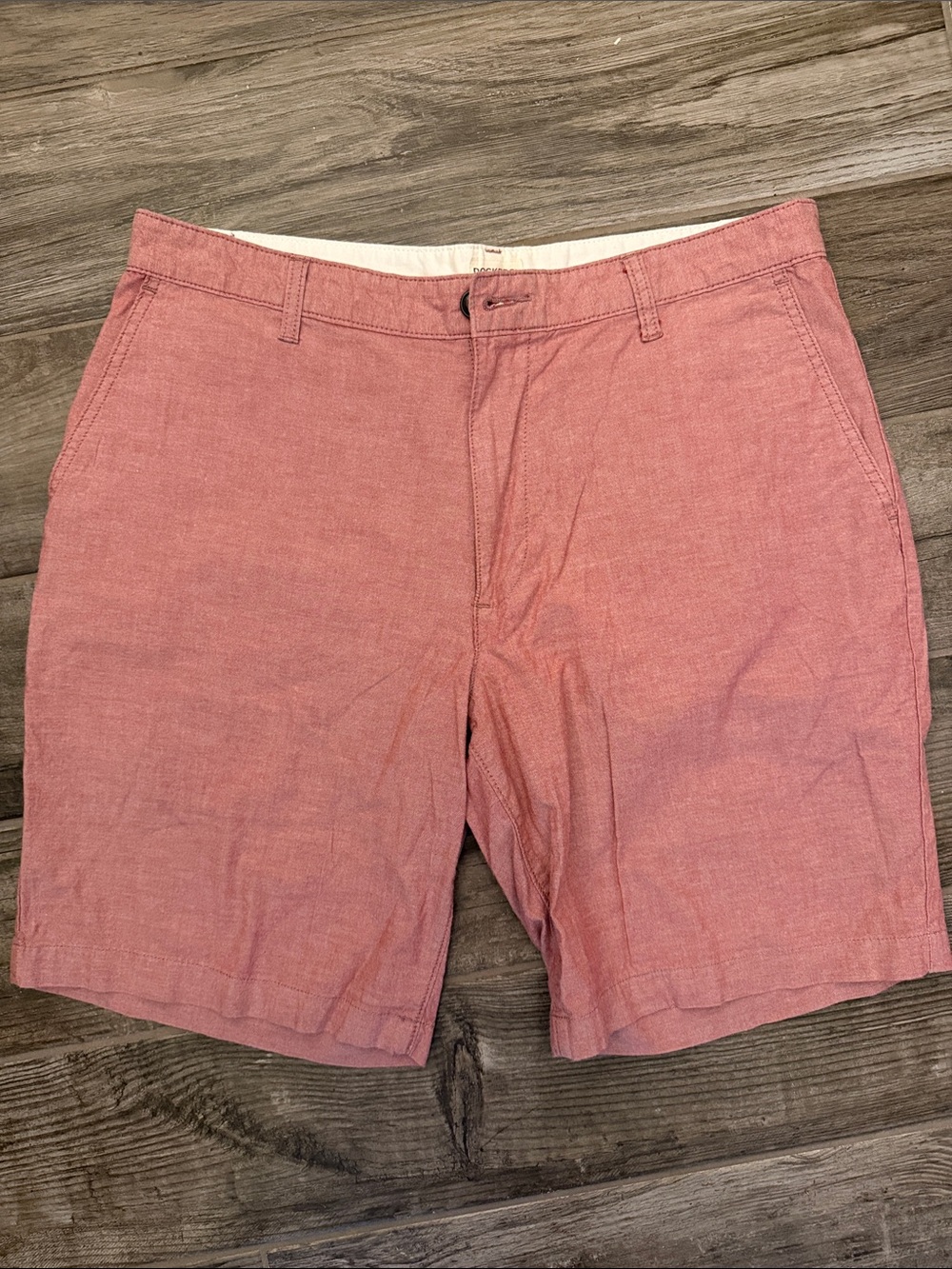 Dockers Men's Flat-Front Shorts in maroon